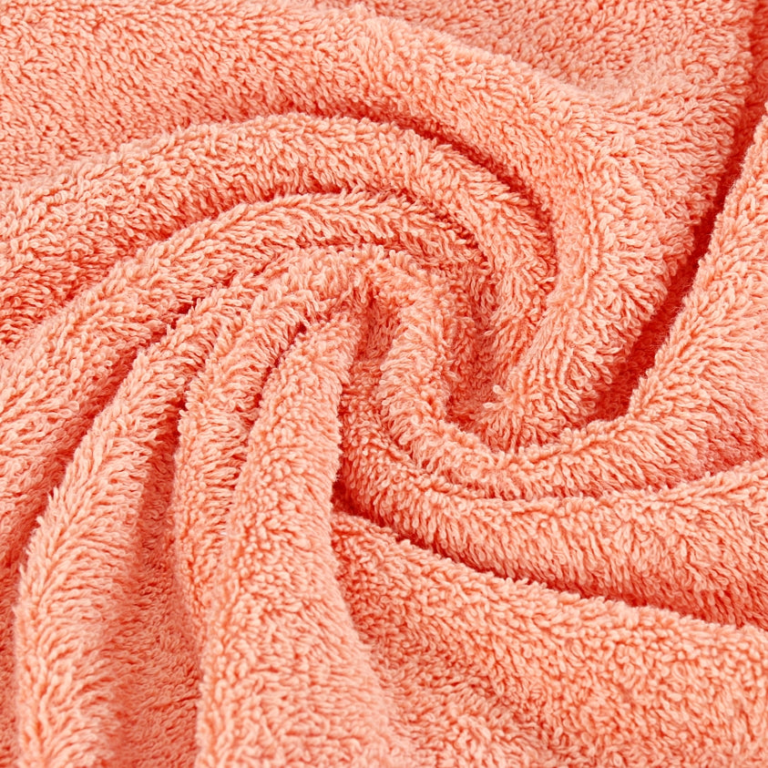 Bed Sheets: Samland Premium Cotton Washcloths 4-Pack Quick-Dry Face Towels Set-Coral