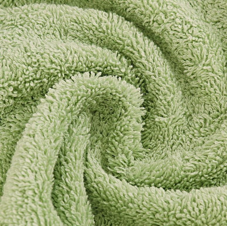 Bed Sheets: Samland Premium Cotton Washcloths 4-Pack Quick-Dry Face Towels Set-Green
