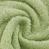 Bed Sheets: Samland Premium Cotton Washcloths 4-Pack Quick-Dry Face Towels Set-Green
