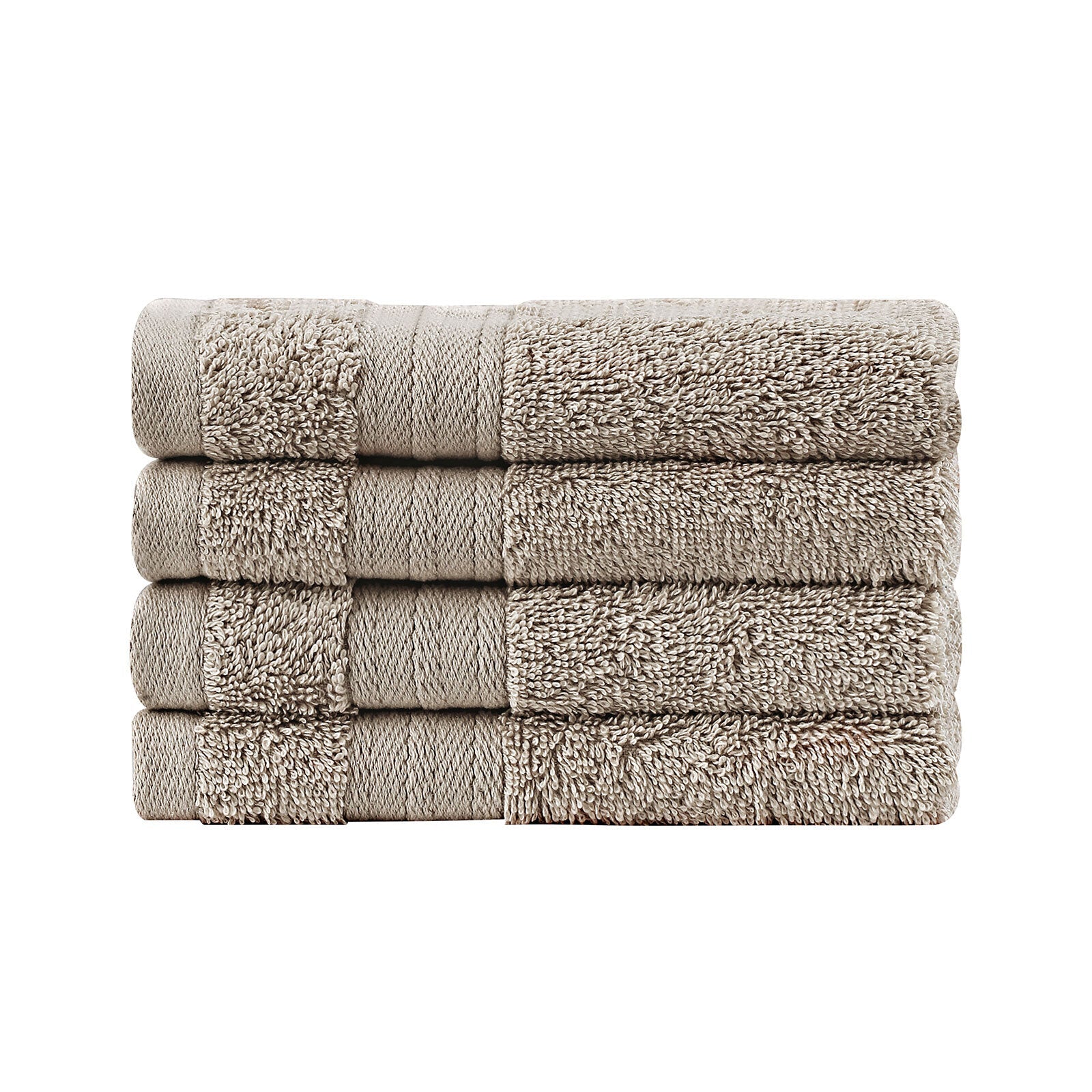 Bed Sheets: Samland Premium Cotton Washcloths 4-Pack Quick-Dry Face Towels Set-Linen