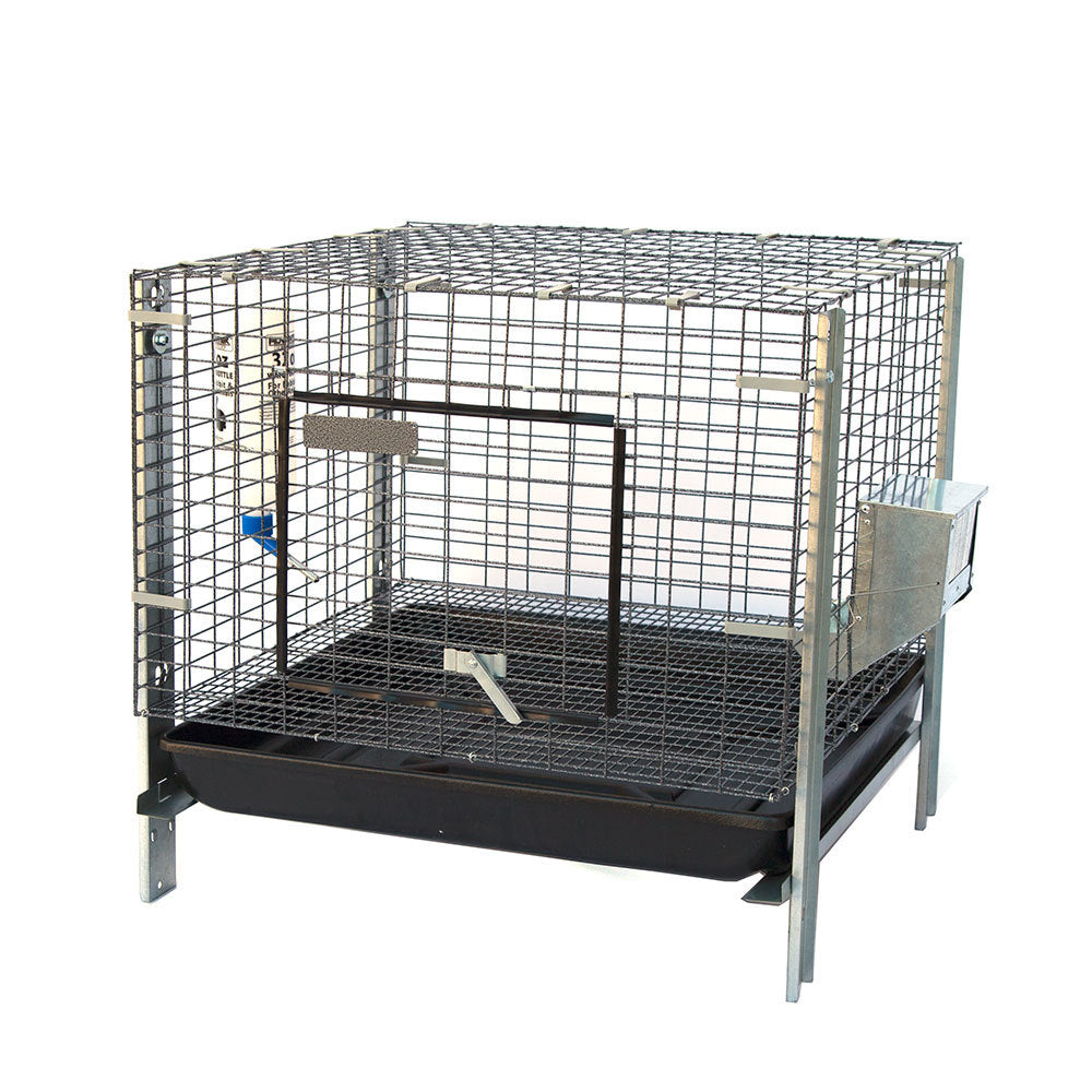 Small Animal Habitats & Cages: Samland Stackable Rabbit Cage with Feeder Water Bottle