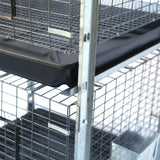 Small Animal Habitats & Cages: Samland Stackable Rabbit Cage with Feeder Water Bottle