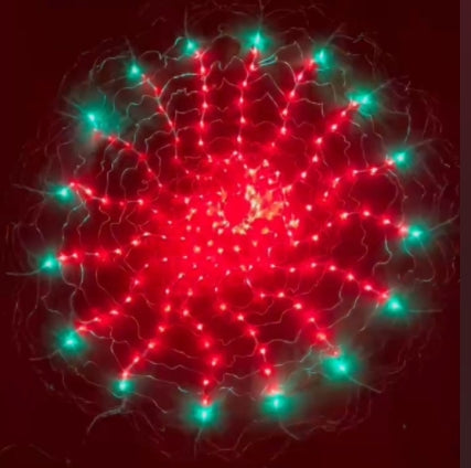 Outdoor Decorations & Lights: Samland Led Round Circle Wave Effect Fairy Light for Christmas Decoration-256CL
