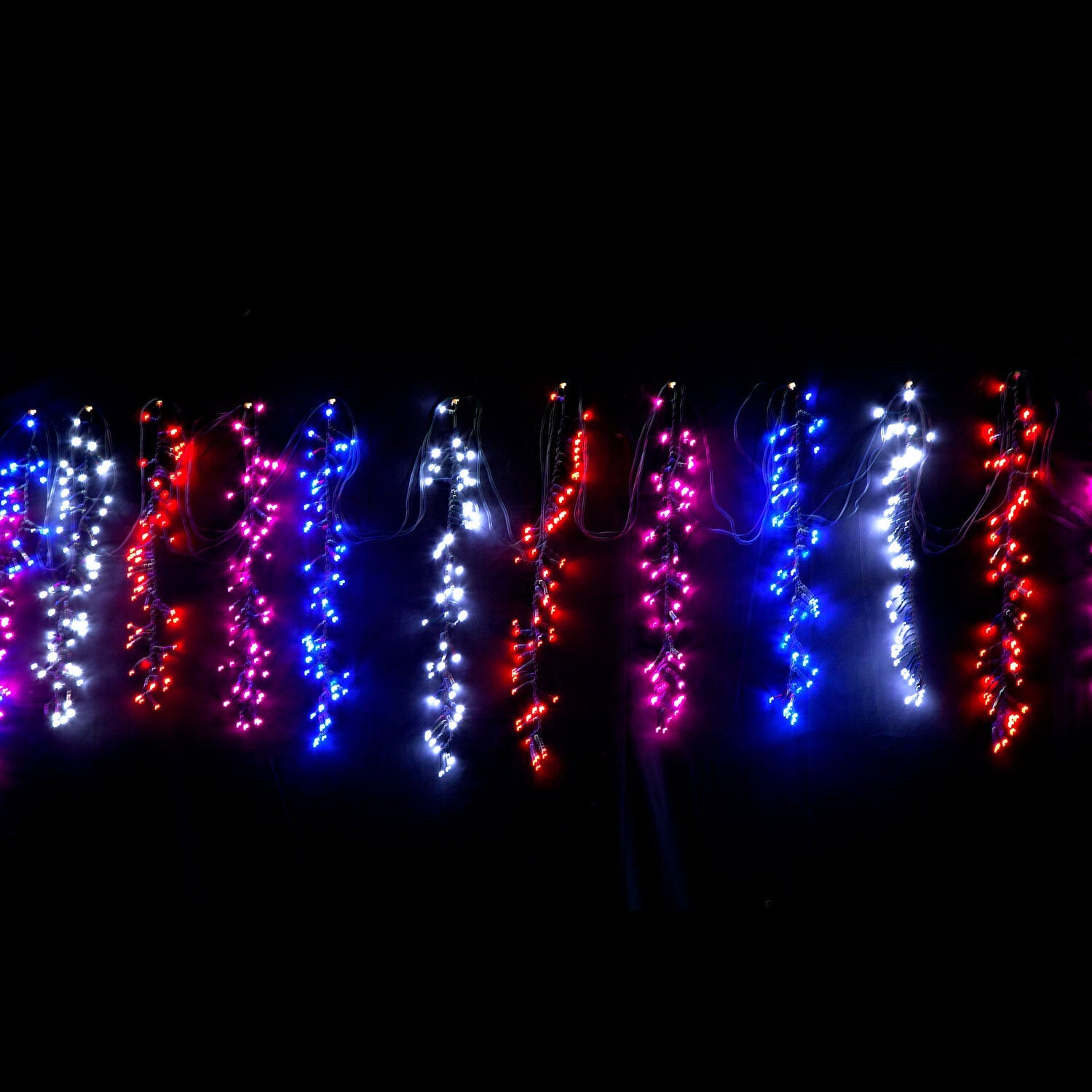 Night Lights & Ambient Lighting: Samland Firecracker Style Icicle Light 800 Led Multi Colour