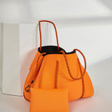 Women's Handbags: DAILY BEACH BAG-ORANGE TB7080