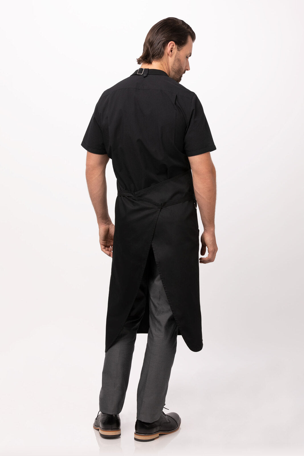 Aprons: Brio Chef Black Bib Apron by Chef Works