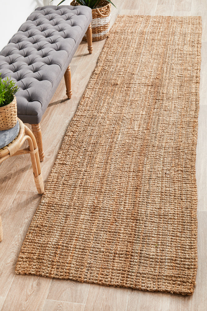 Floor Rugs: Atrium Barker Natural Runner by Rug Culture - 300X80CM
