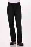 Women's Bottoms: Lightweight Black XXL Baggy Pants by Chef Works