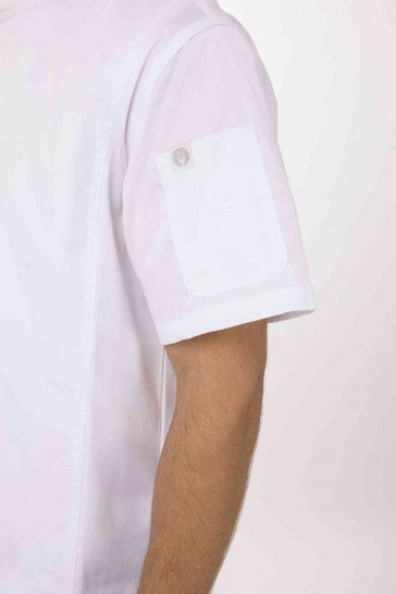 Men's Suits & Tuxedos: Springfield Men's White Zipper L Chef Jacket by Chef Works