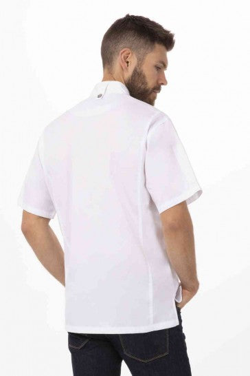 Men's Suits & Tuxedos: Springfield Men's White Zipper M Chef Jacket by Chef Works