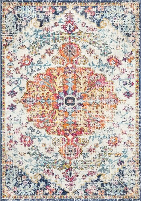 Floor Rugs: Evoke 254 White by Rug Culture -330X240CM - RECTANGLE