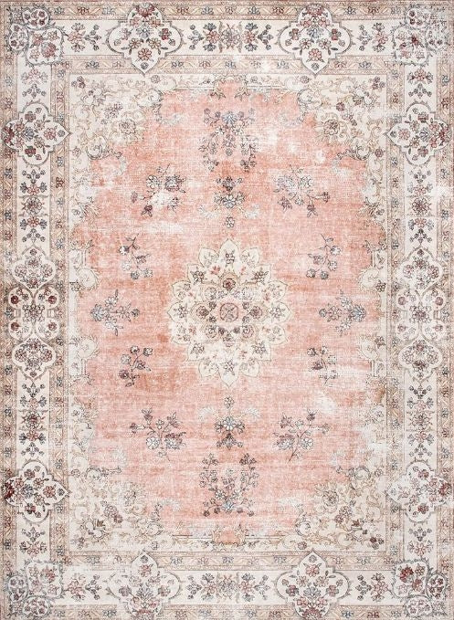 Floor Rugs: Kindred Coco Peach by Rug Culture-300X240CM - RECTANGLE