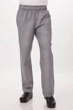Men's Pants & Chinos: Essential Men's Small Checks XL Baggy Black Chef Pants by Chef Works