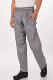 Men's Pants & Chinos: Essential Men's Small Checks XL Baggy Black Chef Pants by Chef Works