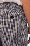 Men's Pants & Chinos: Essential Men's Small Checks XL Baggy Black Chef Pants by Chef Works