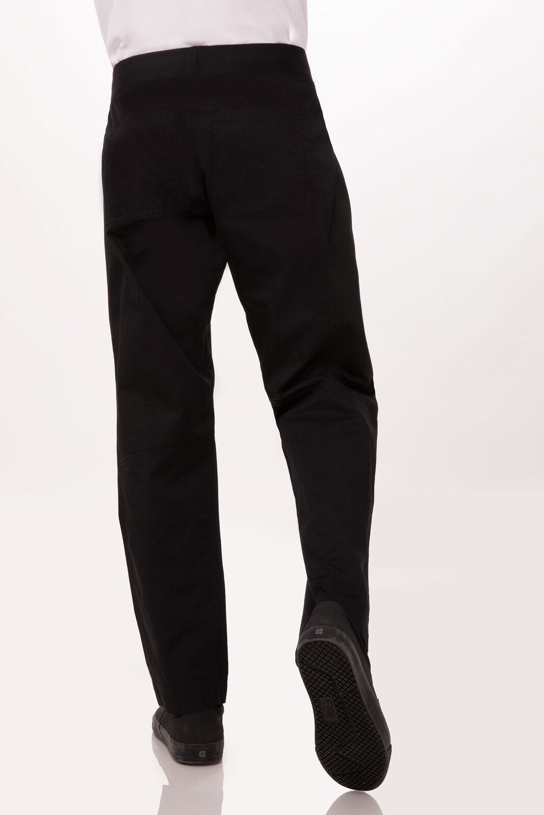 Men's Pants & Chinos: Lightweight Black M Slim Men's Chef Pants by Chef Works