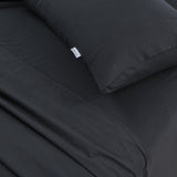Bed Sheets: Elan Linen 100% Egyptian Cotton Vintage Washed 500TC Charcoal Queen Bed Sheets Set