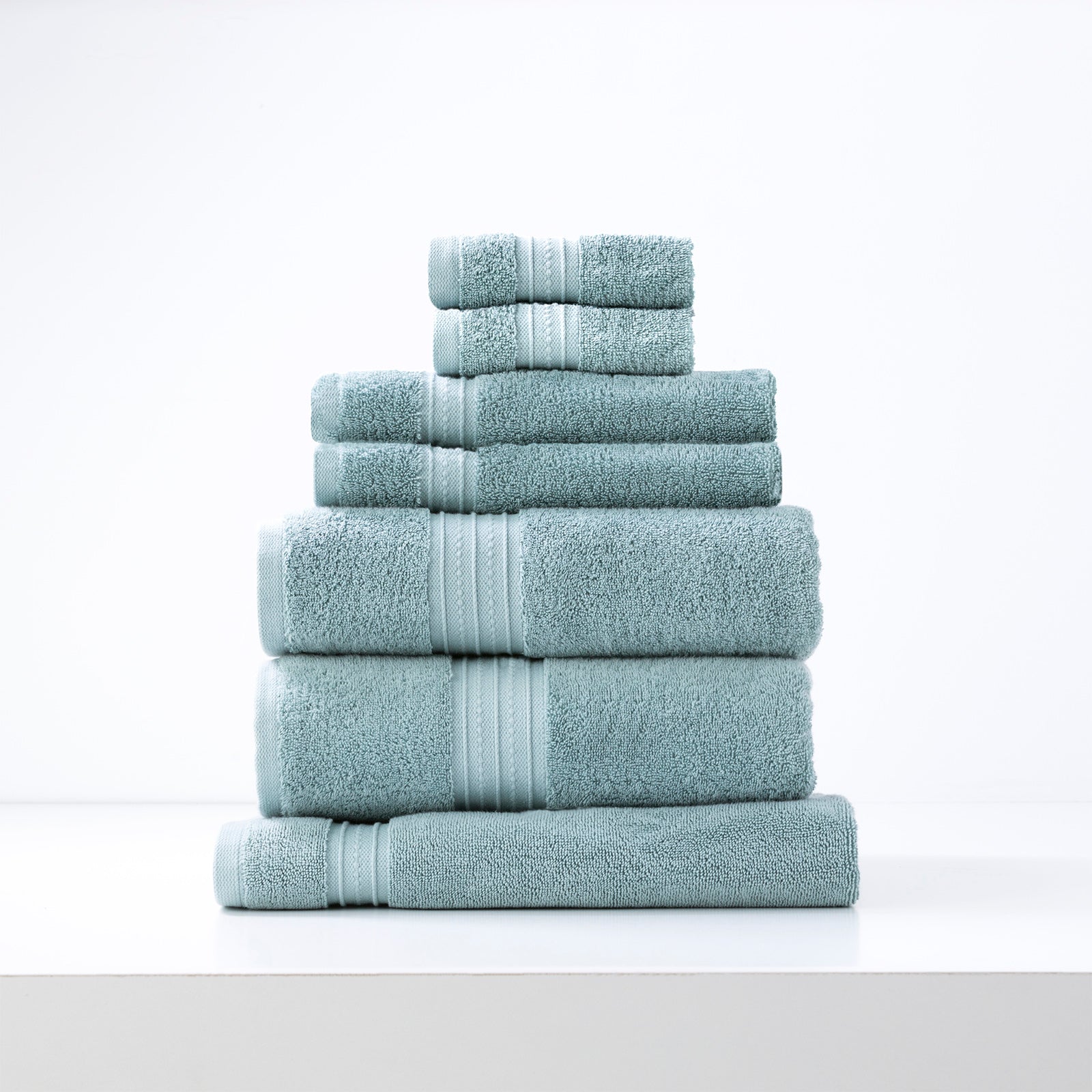 Bath Mats & Rugs: Brentwood 650 GSM Low Twist 7 Piece Gray Mist Bath Set by Renee Taylor