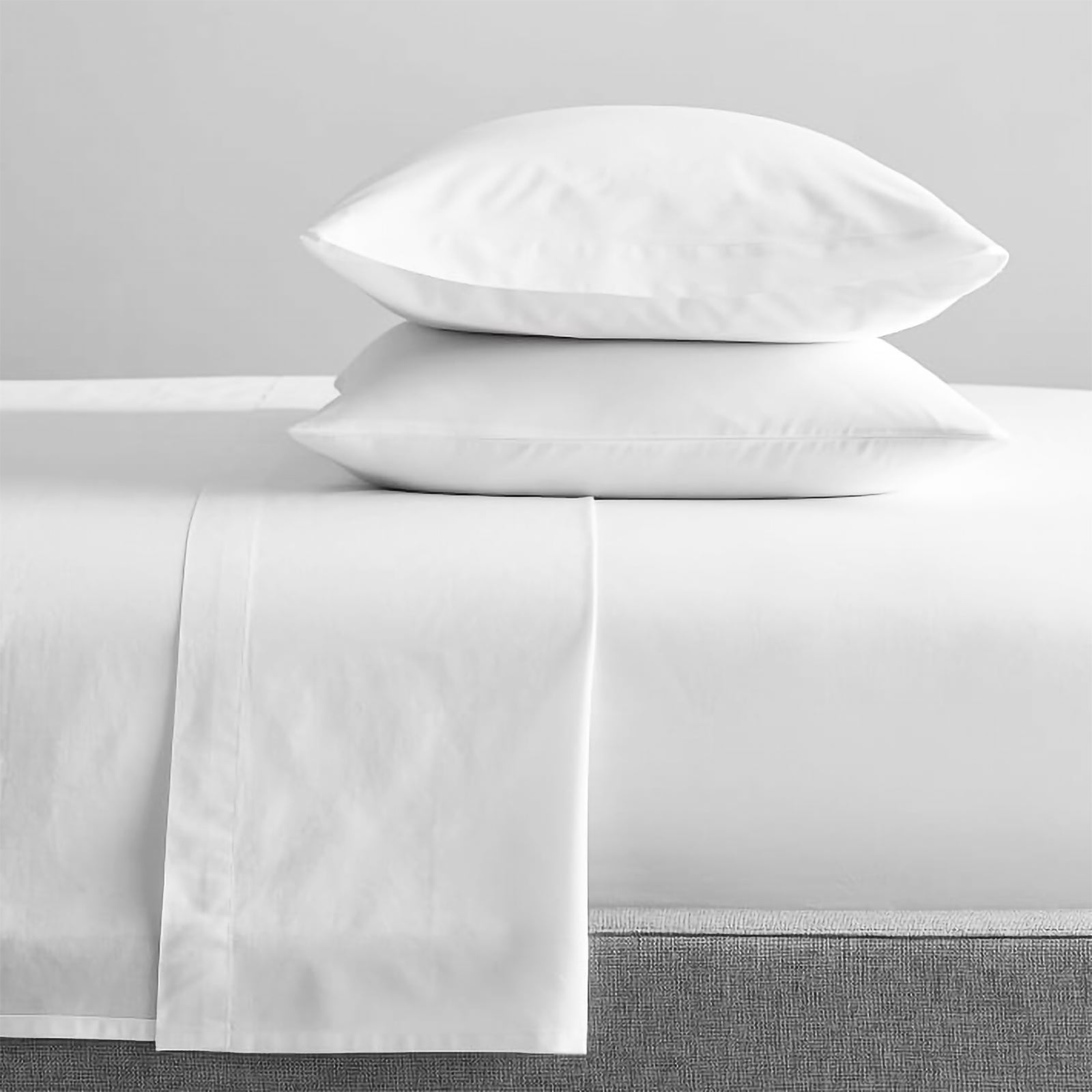 Bed Sheets: 300 Thread Count 100 % Organic Cotton White Sheet Sets by Renee Taylor Single