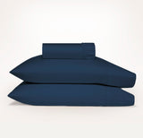 Bed Sheets: Ddecor Home 1500 Thread count Premium Cotton Blend Indigo Queen Combo Set by Ddecor Home