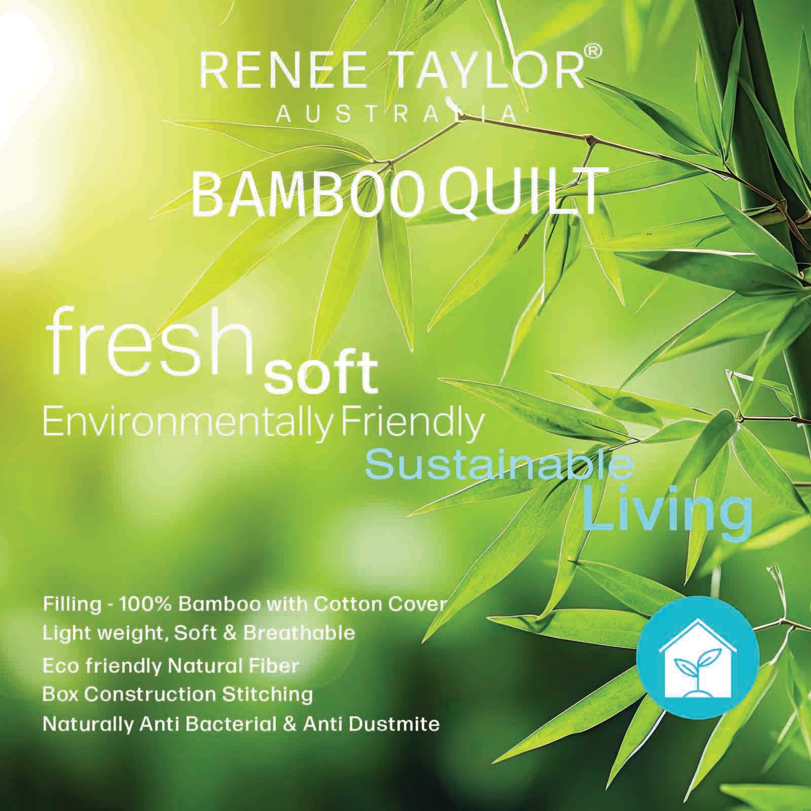 Quilts & Duvets: 400 GSM All Seasons Natural Bamboo Single Quilt by Renee Taylor