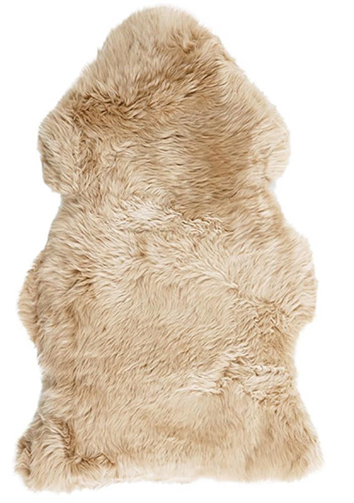 Floor Rugs: Natural New Zealand Sheep Skin Champag by Rug Culture - 105X70CM - RECTANGLE