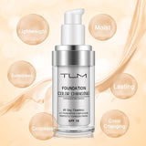 Cosmetics: ReviGLam TLM Colour Changing Liquid Foundation Hides Wrinkles & Lines, BB Cream Makeup Base Concealer Cover Moisturizing Fluid for all Skin Tone SPF15, Pack of 1