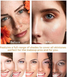 Cosmetics: ReviGLam TLM Colour Changing Liquid Foundation Hides Wrinkles & Lines, BB Cream Makeup Base Concealer Cover Moisturizing Fluid for all Skin Tone SPF15, Pack of 2