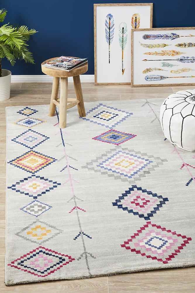 Floor Rugs: Zanzibar 760 Silver by Rug Culture - 400X300CM - RECTANGLE