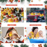 2025 Advent Calendar Christmas Ducks - 24pcs Rubber Duck Advent Calendar 24 Days of Christmas Countdown Toys for Christmas Gifts Party Favors Kids Toddlers Random Duck Gift Box