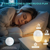 3 in 1 Smart Sound Machine, White Noise Machine with Noise Detection, Night Light, Bluetooth Speaker, Rechargeable Battery, 26 Soothing Sounds and Portable Design for Kids & Adults