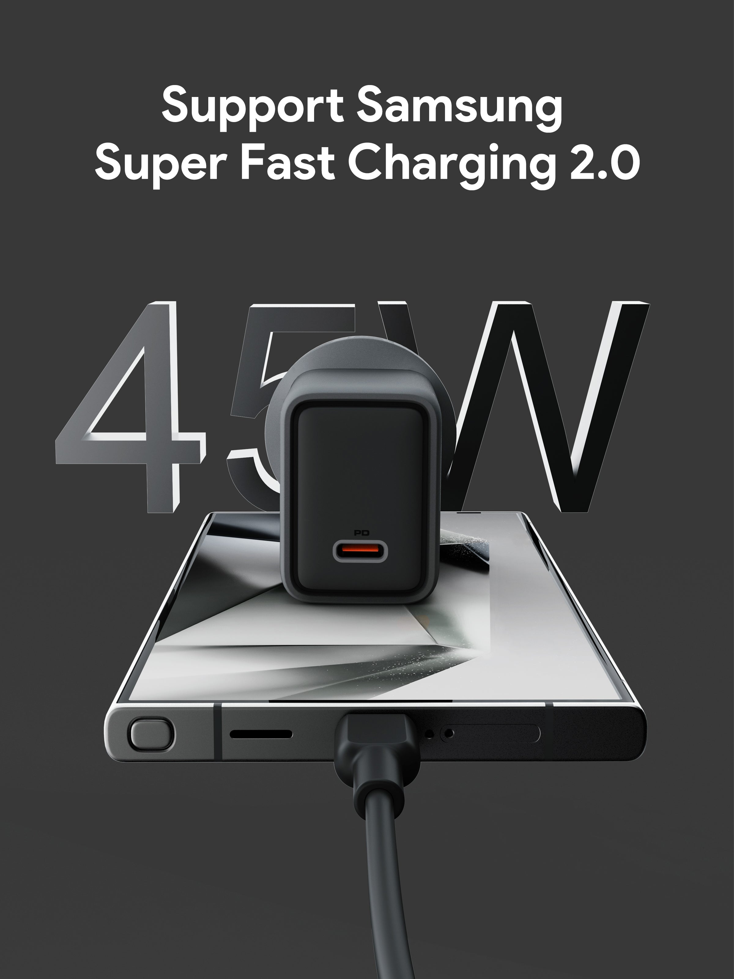 Phone Chargers: Aukey Comet 45W PD Fast Wall Charger GaN USB-C (PA-C2)