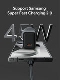 Phone Chargers: Aukey Comet 45W PD Fast Wall Charger GaN USB-C (PA-C2)