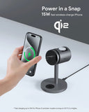 Phone Chargers: Aukey MagFusion 3-in-1 Pro Qi2 Magnetic Fast Wireless Charging Station with Active Cooling (LC-MC311A)