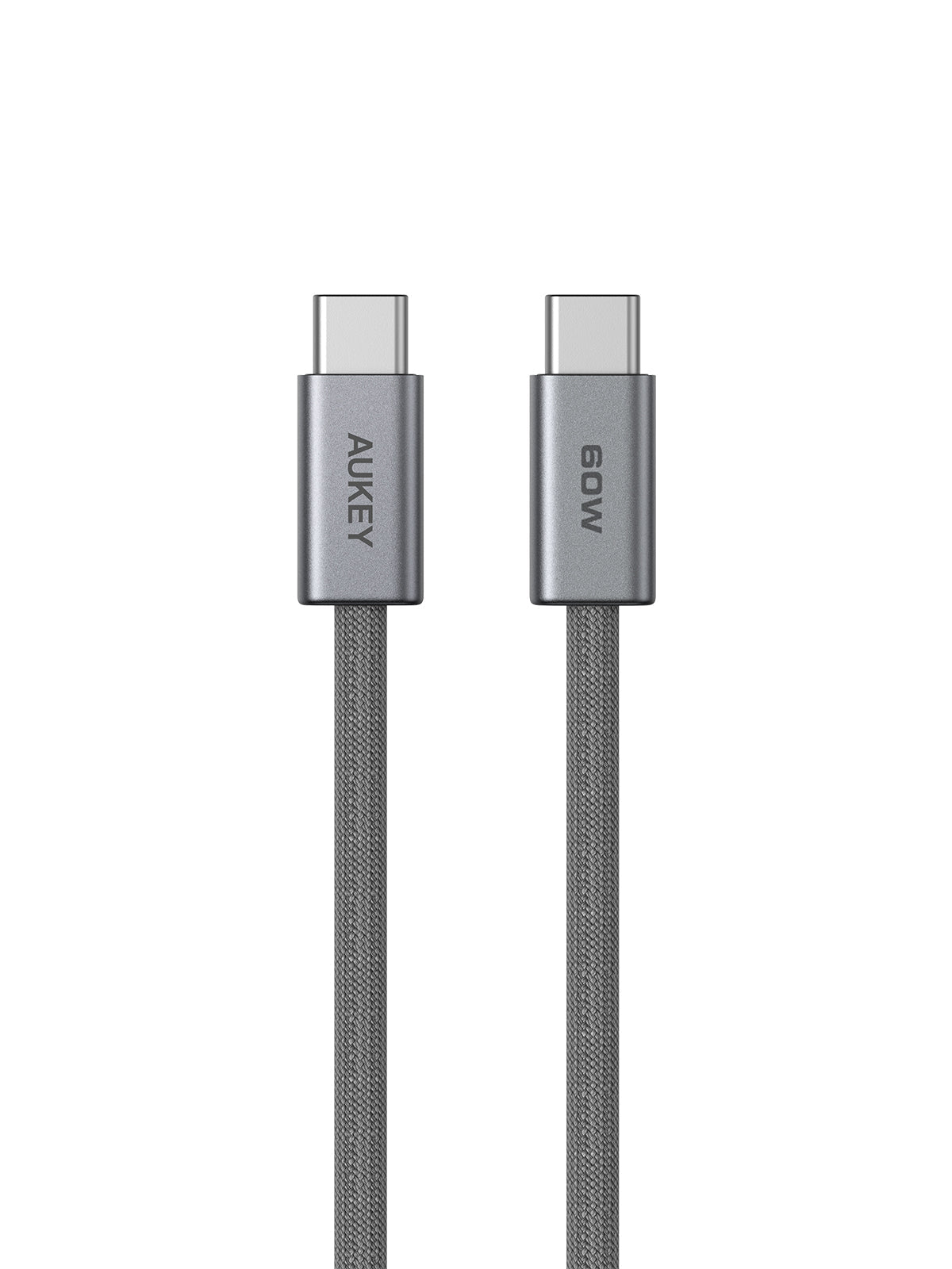 Computer Cables & Adapters: Aukey Circlet Blink 1.8m 60W DTY Braided USB-C to C Cable (CB-DCC062)