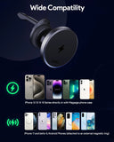 Phone Chargers: Aukey MagLink Dash Magnetic Fast Wireless Charging Phone Mount (HD-MC13)