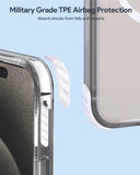 Automotive Decor: Aukey Urban Guard Magnetic Hard-Shell iPhone 15 Phone case - Transparent (TM11A)