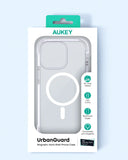 Automotive Decor: Aukey Urban Guard Magnetic Hard-Shell iPhone 15 Phone case - Transparent (TM11A)