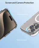 Automotive Decor: Aukey Urban Guard  Magnetic Hard-Shell iPhone 15 Pro Max Phone case - Transparent (TM11D)
