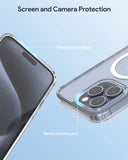 Phone Cases & Screen Protectors: Aukey Clearview Magsafe iPhone 15 Pro Phone case - Transparent (TM10C)