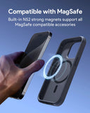 Phone Cases & Screen Protectors: Aukey Urban Guard Elite Magnetic Hard-Shell iPhone 15 Pro Max Phone Case - Dark Gray (UG10D)