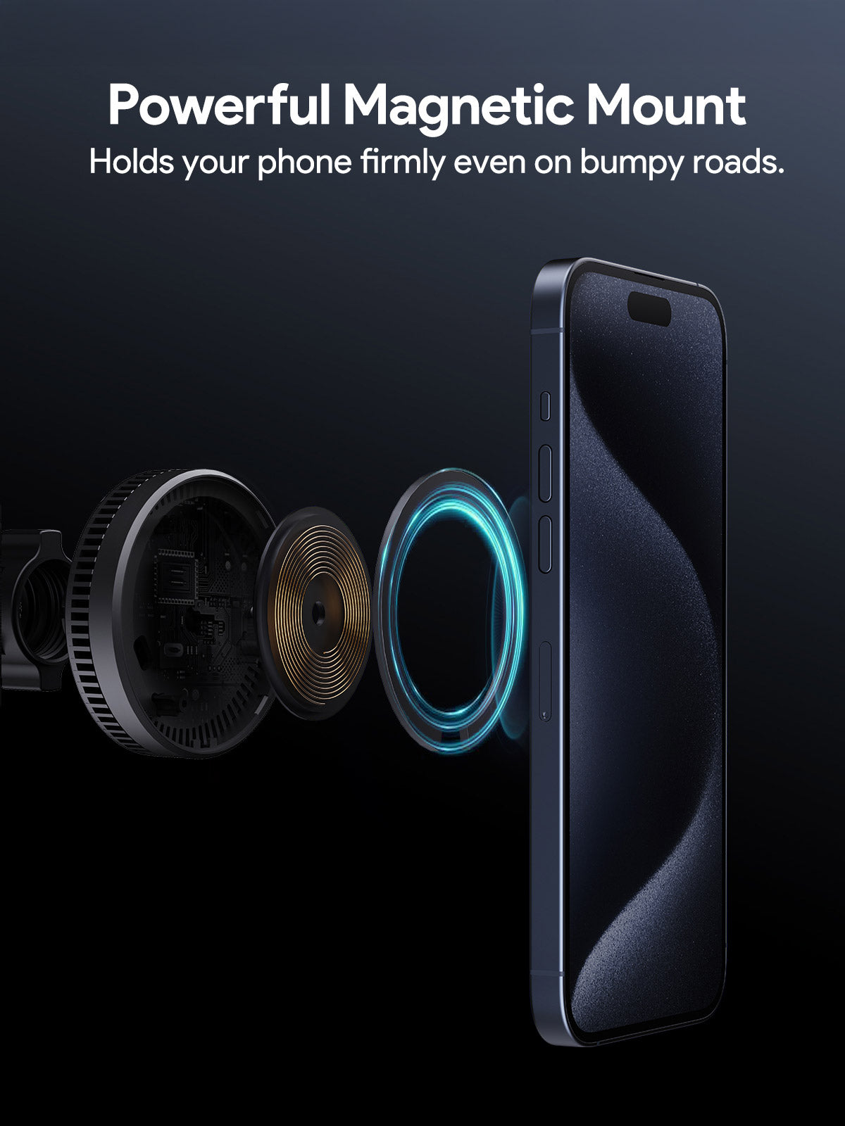 Phone Chargers: Aukey MagFusion Dash Pro Qi2 Magnetic Fast Wireless Charging Phone Mount with Active Cooling (HD-MC13A)