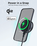 Phone Chargers: Aukey Magfusion GameFrost Magnetic Wireless Charger with Active Cooling (LC-G10)