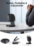 Phone Chargers: Aukey MagFusion L Qi2 Foldable 2 In 1 Magnetic Wireless Charger (LC-MC211)