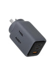 Computer Cables & Adapters: Aukey Comet 100W PD Fast Wall Charger GaN USB-C with 100W 1.8m USB-C to C Cable (PA-C5)
