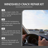 Homonth windshield crack repair kit, car front windshield nano repair liquid set, quickly repairs cracks, clear vision, safe travel