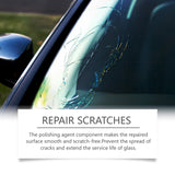 Homonth windshield crack repair kit, car front windshield nano repair liquid set, quickly repairs cracks, clear vision, safe travel