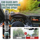 Rayhong Car Windshield Spray, Windshield Rearview Mirror Cleaning, Stain Removal, Hydrophobic Water Repellent, Anti-Fog Agent