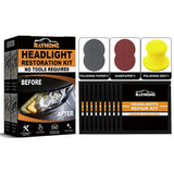 Rayhong Automotive Ceramic Headlight Repair Kit, Repair Scratches Yellow Polishing Headlight Shade Turned New Light