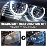 Rayhong Automotive Ceramic Headlight Repair Kit, Repair Scratches Yellow Polishing Headlight Shade Turned New Light